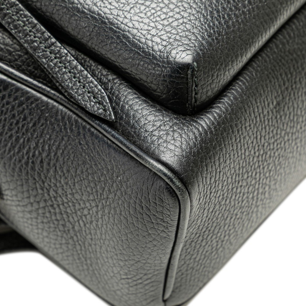 Gucci Interlocking Leather Black Backpack Gg Soho - image 5